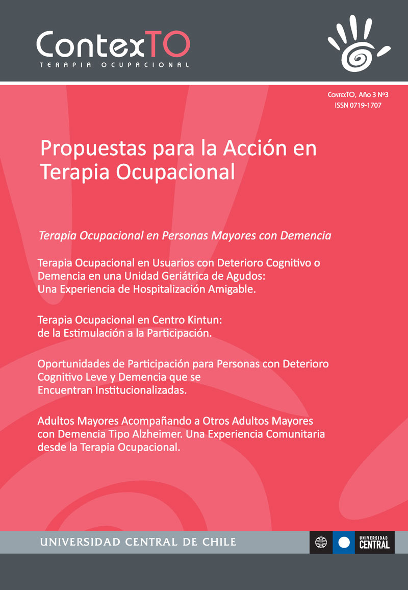 					Ver Núm. 3 (2016): Terapia Ocupacional en Personas Mayores con Demencia
				
